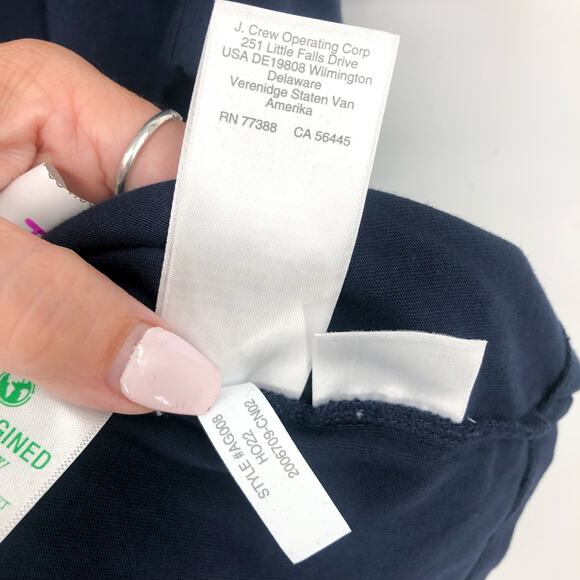 J.CREW Men's Broken-in T-shirt Large Navy Blue Crewneck Short-Sleeve NWT - Picture 10 of 11